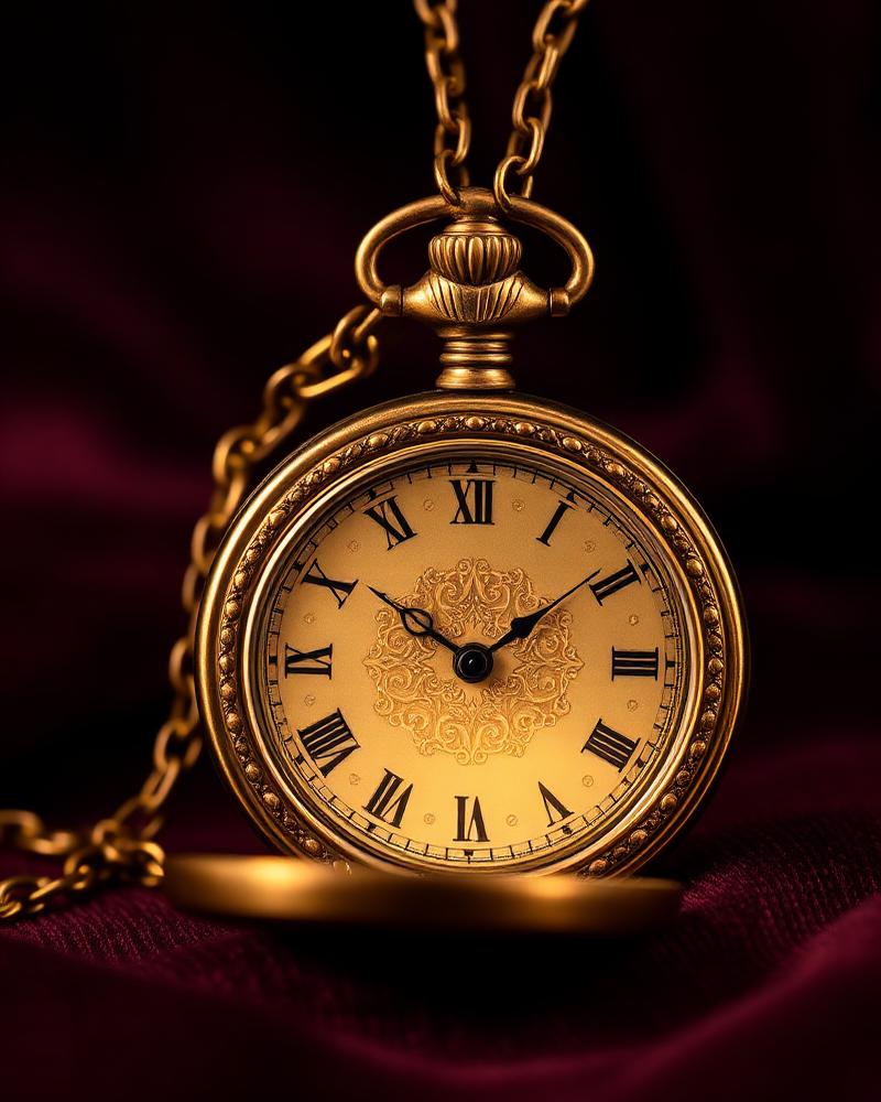 Antique gold pocket watch